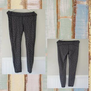 LL BEAN BLACK & GREY LEGGINGS